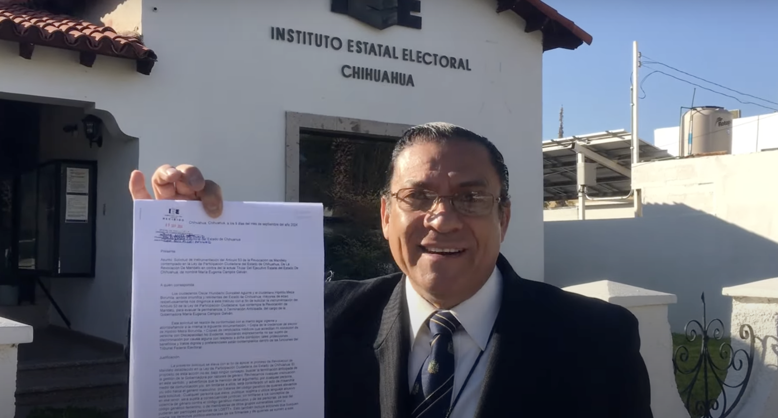 Recibe IEE solicitud de revocación de mandato contra la gobernadora de Chihuahua